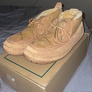 LL BEAN Lodge Chukka’s Men’s slipper; never worn